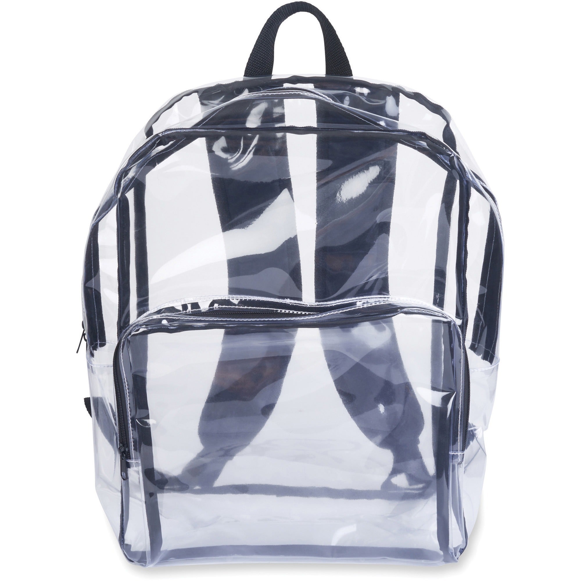 tatco-carrying-case-backpack-notebook-clear-black-vinyl-body-shoulder-strap-175-height-x-143-width-x-55-depth-1-each_tco63225 - 1