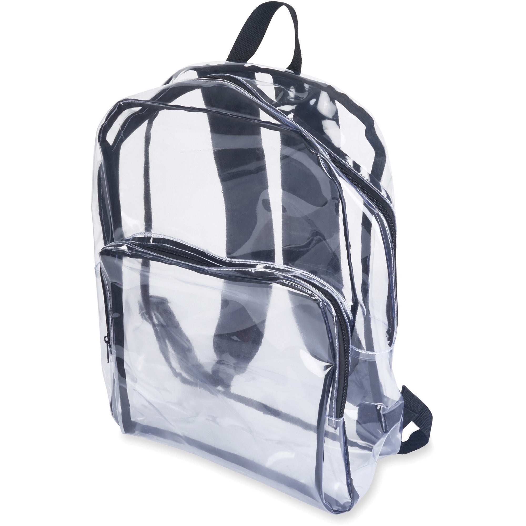 tatco-carrying-case-backpack-notebook-clear-black-vinyl-body-shoulder-strap-175-height-x-143-width-x-55-depth-1-each_tco63225 - 2