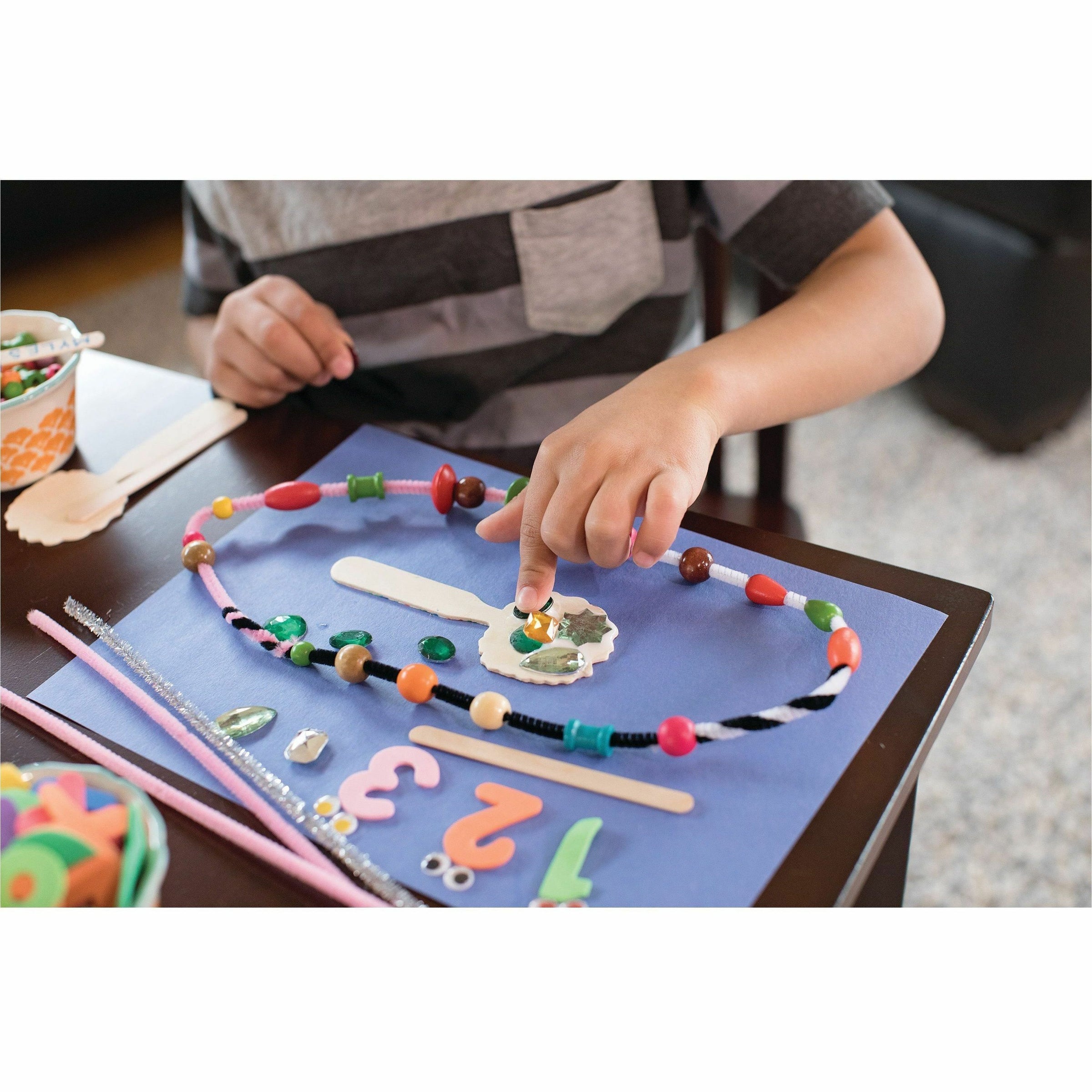Pacon Alphabet Beads - Skill Learning: Alphabet - White, Black - 2