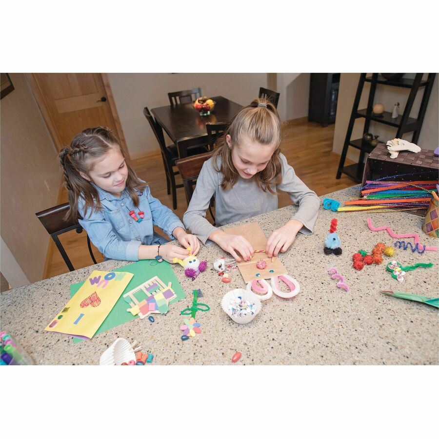 Pacon Alphabet Beads - Skill Learning: Alphabet - White, Black - 6