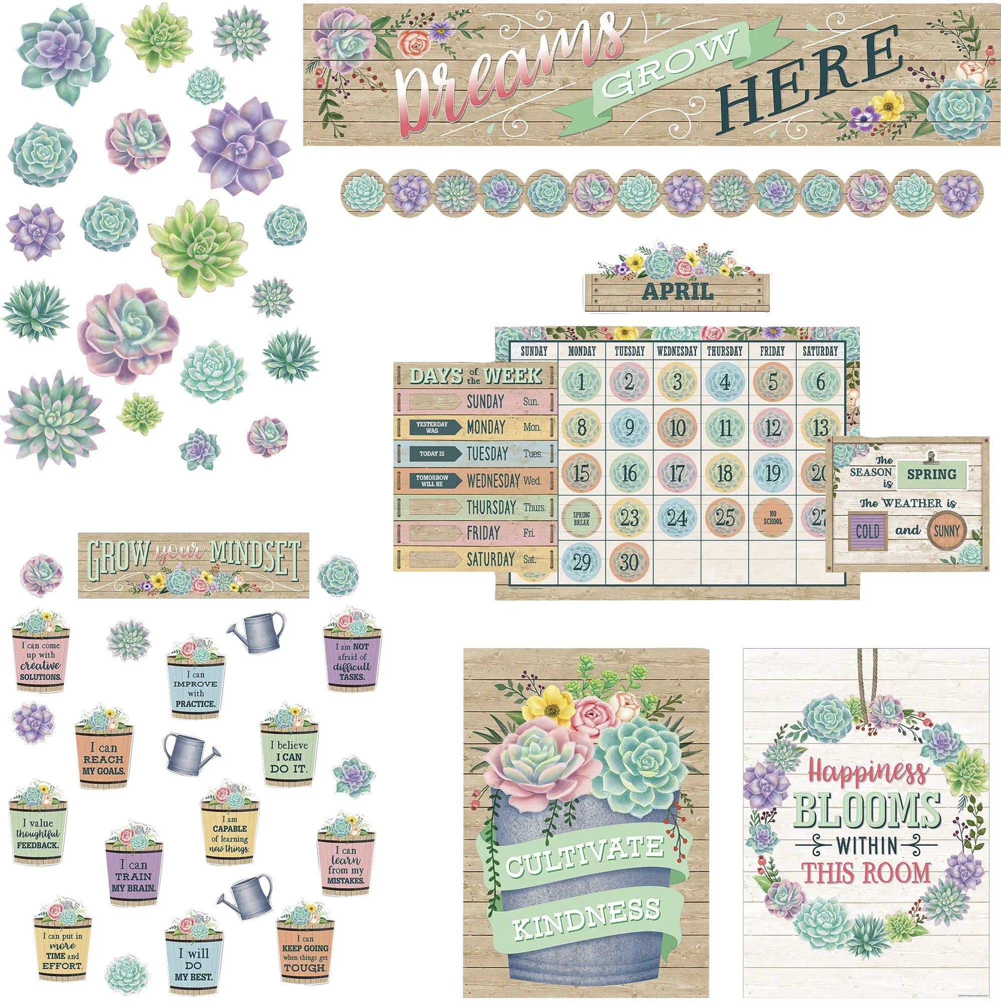 teacher-created-resources-board-decorative-set-rustic-bloom-sturdy-durable-150-height-x-18-width-x-3025-length-multicolor-1-set_tcr32328 - 1