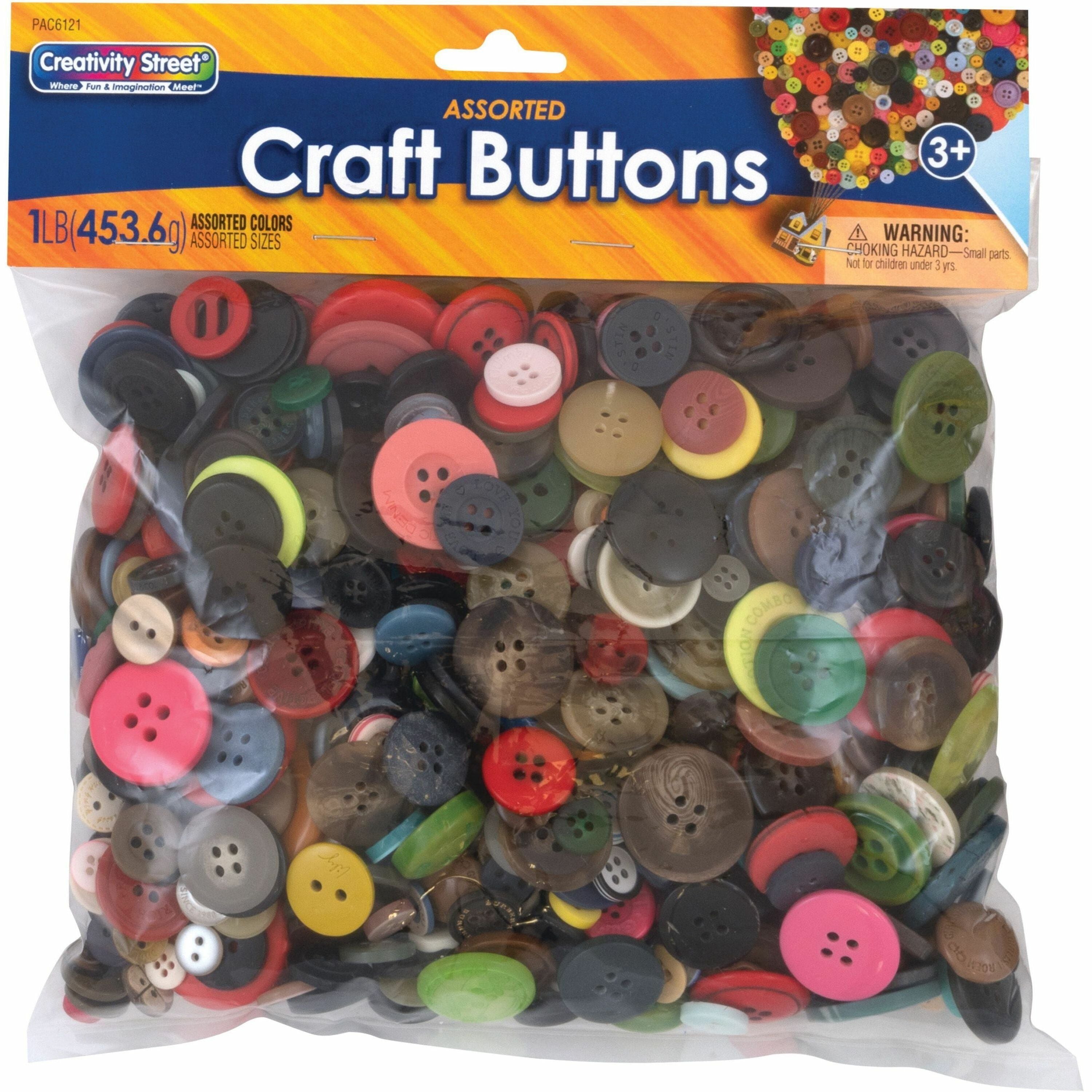 creativity-street-craft-button-variety-pack-craft-classroom-activities-collage-decoration-mask-puppet-toy-1-pack-assorted_pac6121 - 1