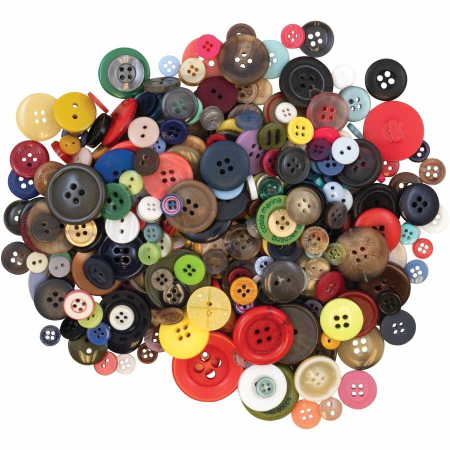 creativity-street-craft-button-variety-pack-craft-classroom-activities-collage-decoration-mask-puppet-toy-1-pack-assorted_pac6121 - 6
