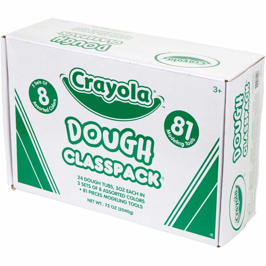 Dough Classpack, 3 oz, 8 Assorted Colors with 81 Modeling Tools