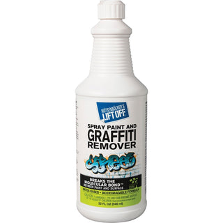 Mtsenbcker's Lift Off Spray Paint/Graffiti Remover - 32 fl oz (1 quart) - 6 / Carton - Environmentally Friendly, Water Based - White