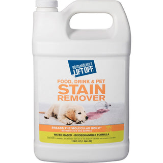 Mtsenbcker's Lift Off Food/Drink/Pet Stain Remover - 128 fl oz (4 quart)Bottle - 4 / Carton - Environmentally Friendly - White