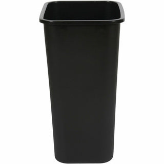 Genuine Joe 41-Quart Wastebasket - 10.25 gal Capacity - Durable, Sturdy, Dent Resistant, Chip Resistant, Rust Resistant, Long Lasting - 19.9" Height x 9.4" Width x 15.2" Depth - Polyethylene - Black - 1 Each