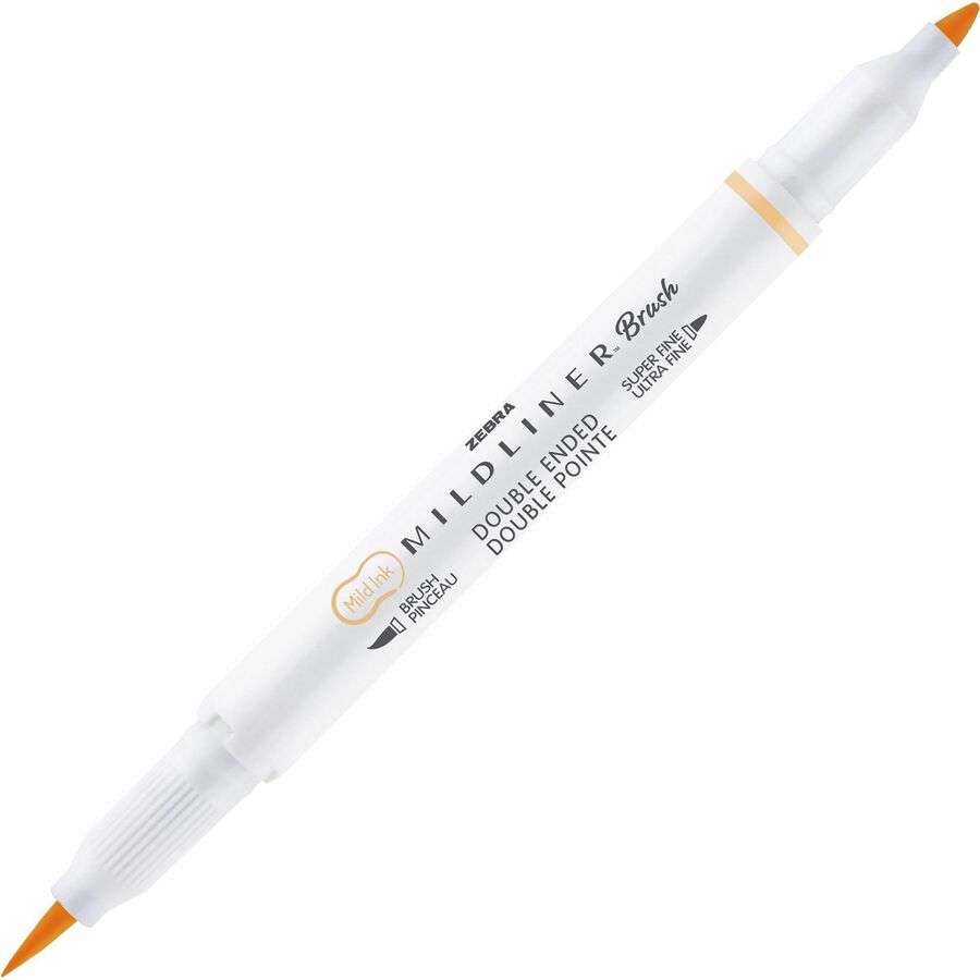 zebra-mildliner-dual-ended-brush-pen-&-marker-set-medium-pen-point-fine-marker-point-brush-pen-point-style-bullet-marker-point-style-assorted-pigment-based-ink-white-barrel-15-pack_zeb79115 - 3