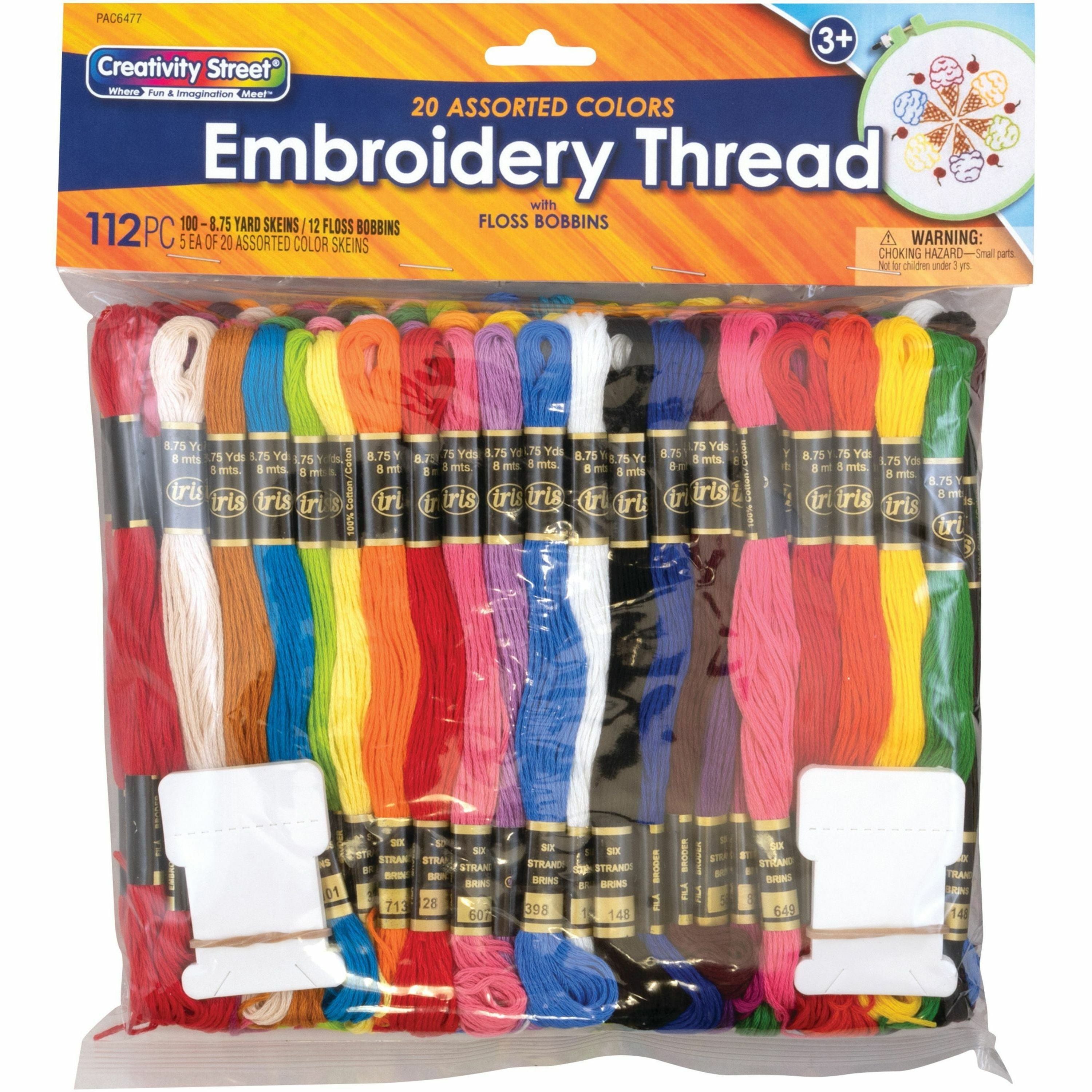 Creativity Street Embroidery Thread Pack - Assorted - 1