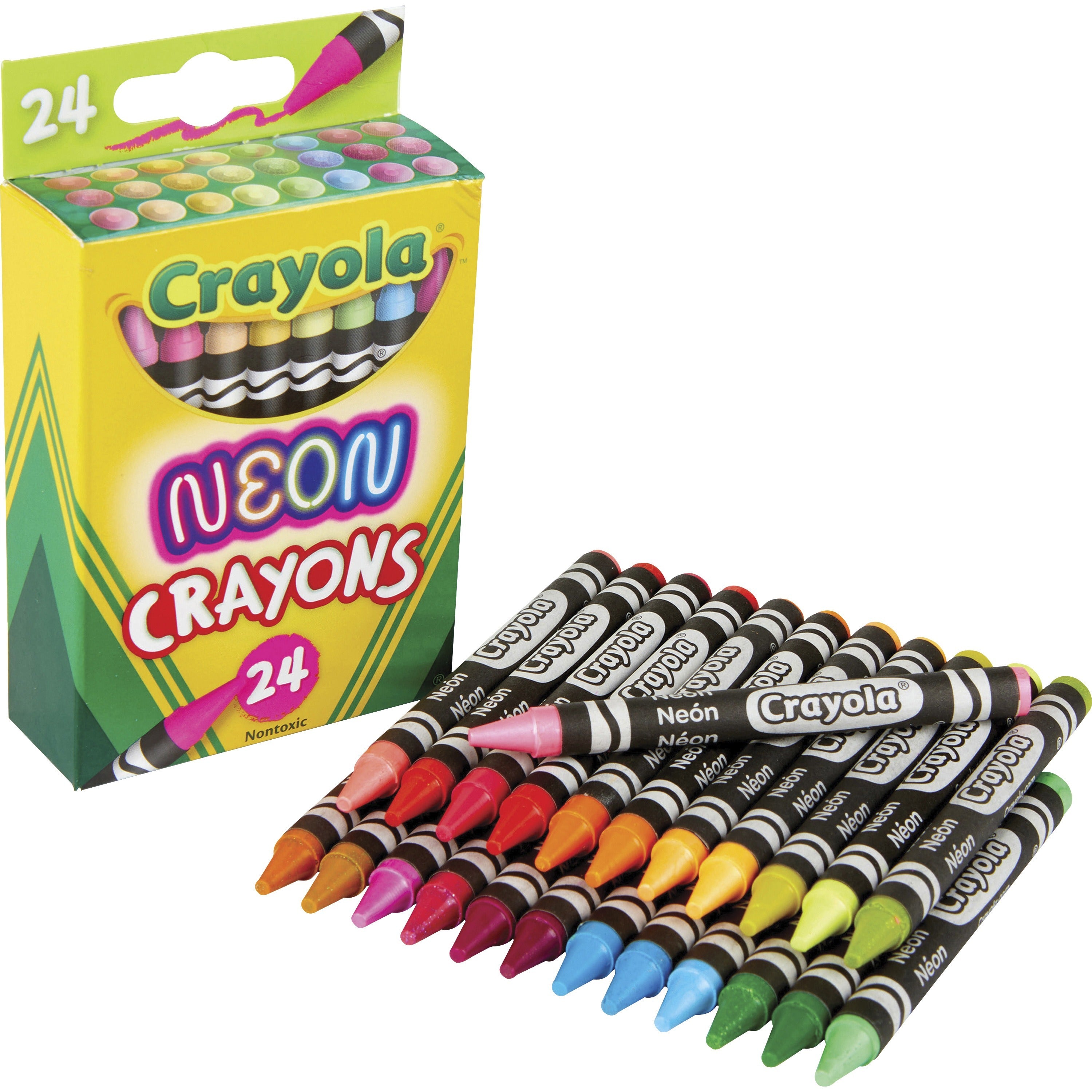 crayola-neon-crayons-neon-24-pack_cyo523410 - 1