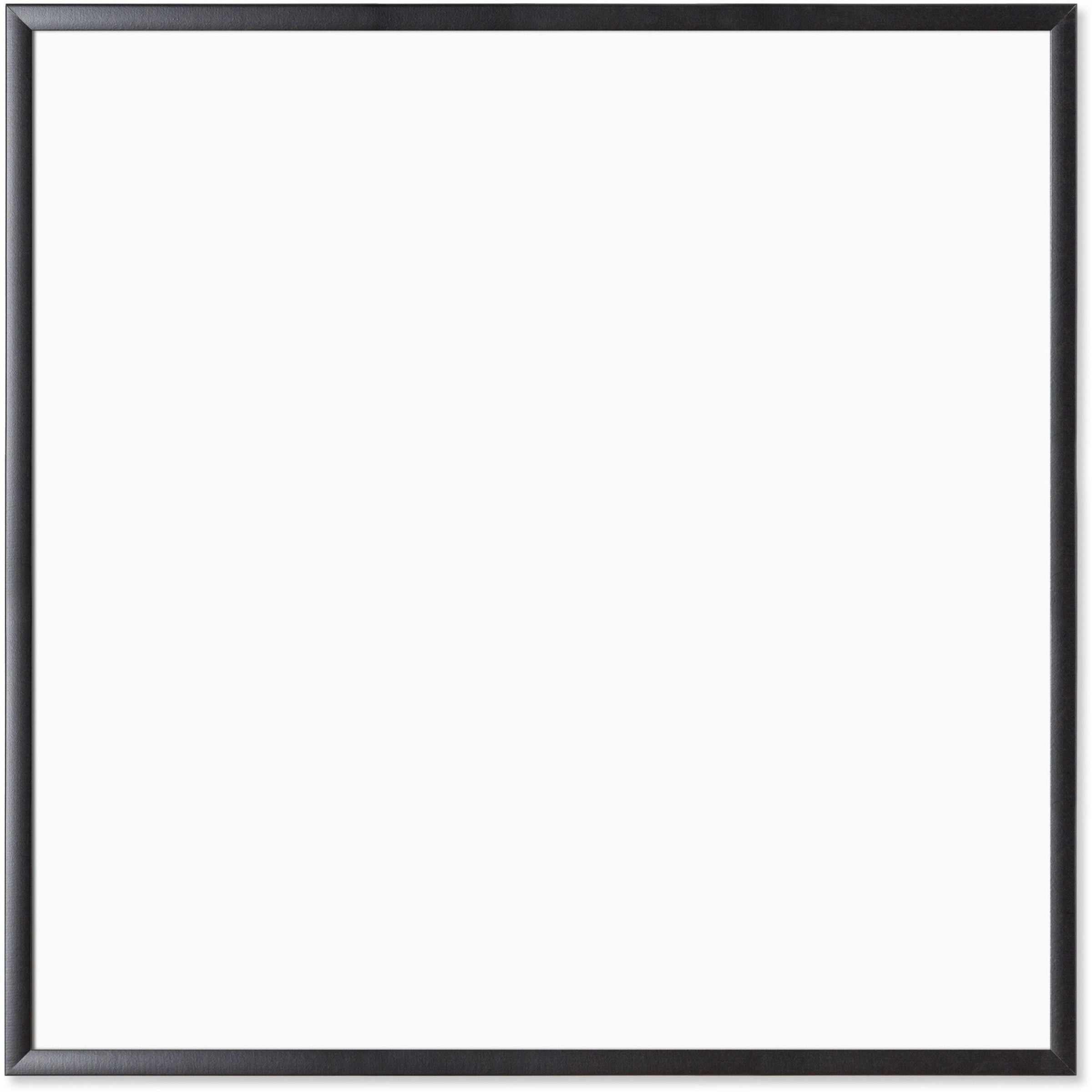 U Brands Magnetic Dry Erase Board, 35 x 35 Inches, Black Wood Frame (2892U00-01) - 35" (3 ft) Width x 35" (3 ft) Height - White Painted Steel Surface - Black Wood Frame - Square - Horizontal/Vertical - 1 Each