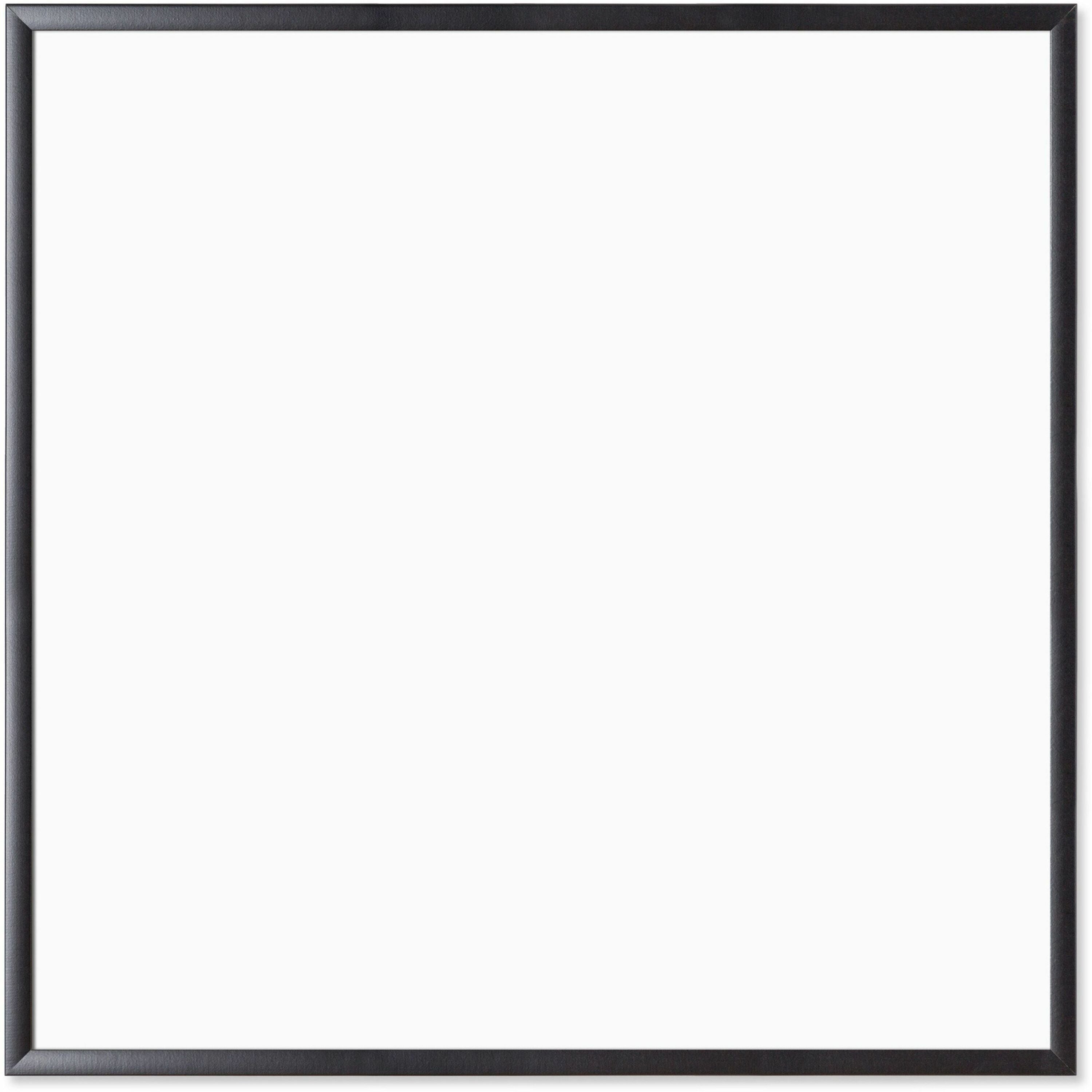 U Brands Magnetic Dry Erase Board, 35 x 35 Inches, Black Wood Frame (2892U00-01) - 35" (3 ft) Width x 35" (3 ft) Height - White Painted Steel Surface - Black Wood Frame - Square - Horizontal/Vertical - 1 Each
