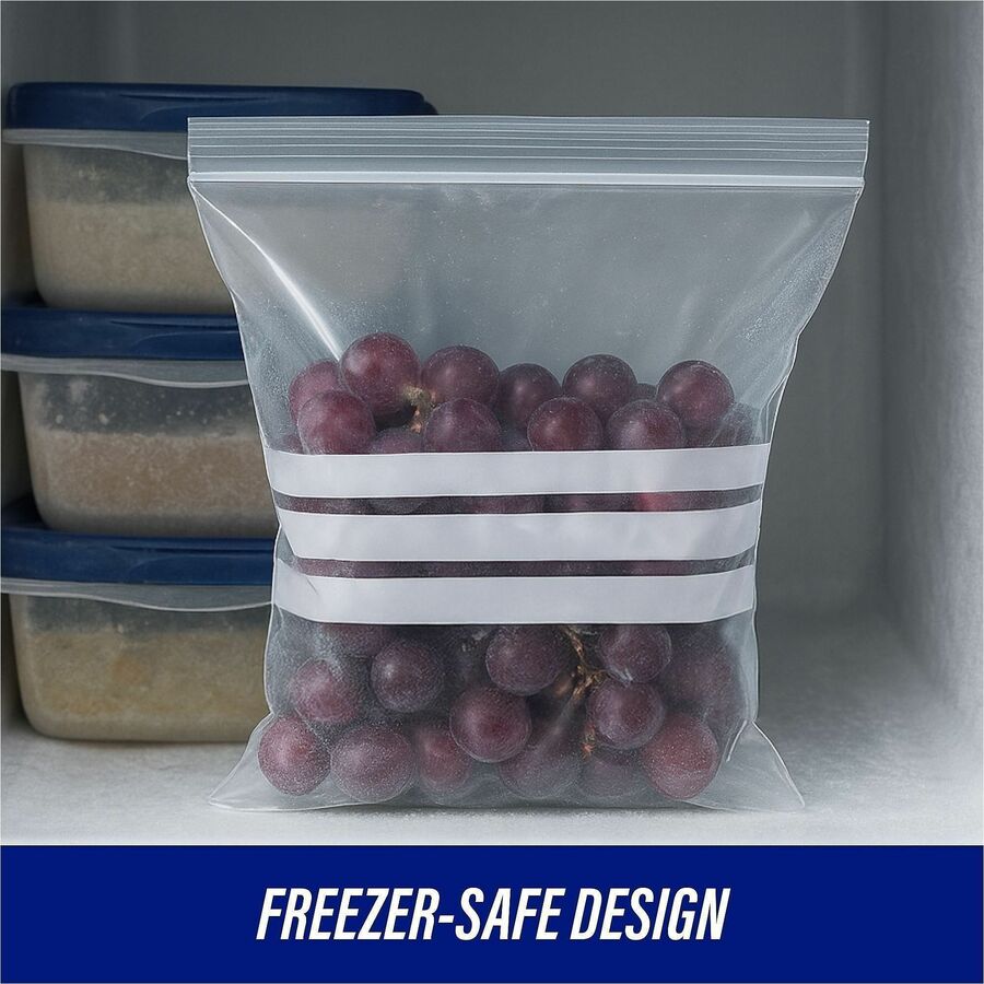 Genuine Joe Food Storage Bags - 1 quart Capacity - 7" Width x 8" Length - 1.75 mil (44 Micron) Thickness - Clear - 9/Carton - 50 Per Box - Food, Beef, Seafood, Poultry, Vegetables
