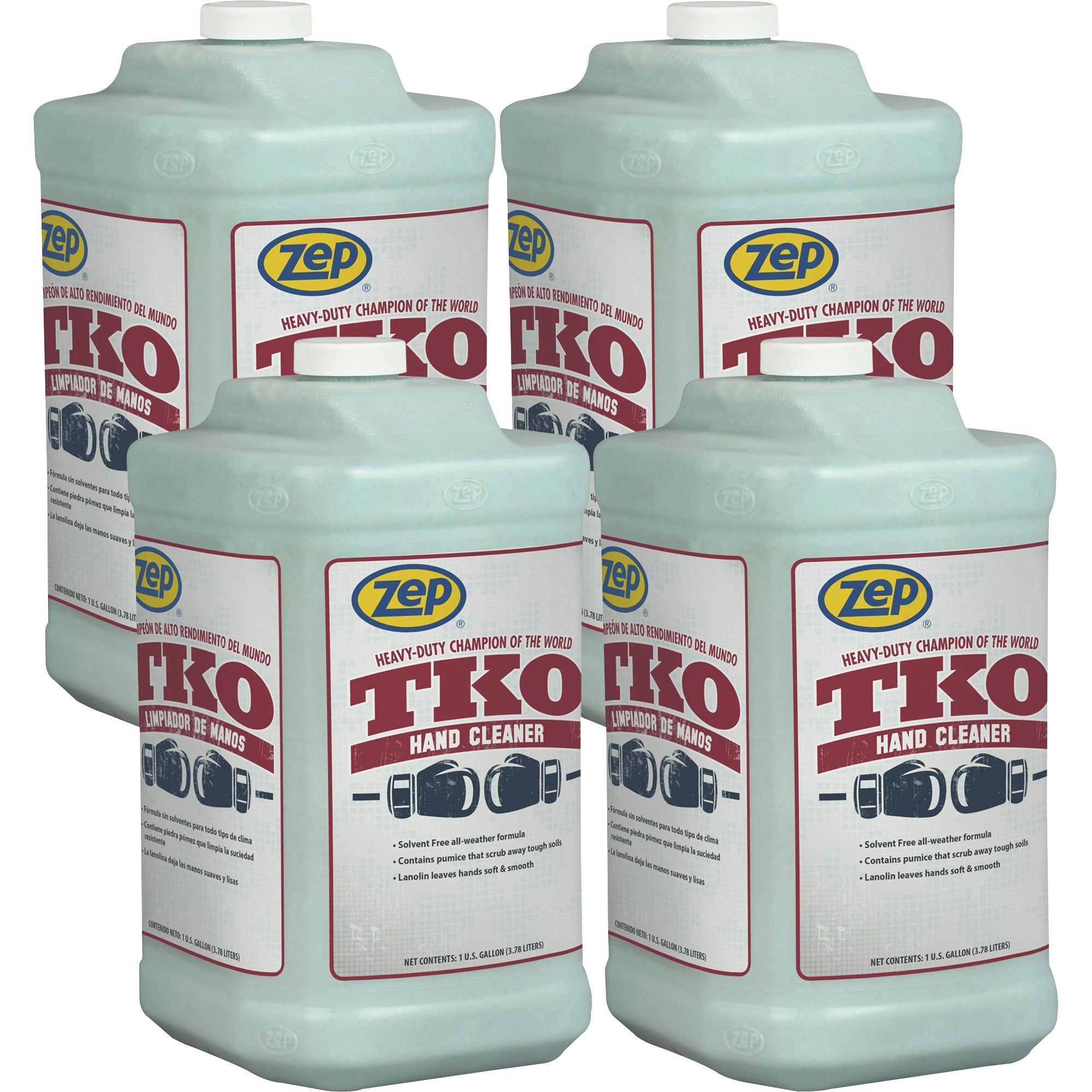 zep-tko-hand-cleaner-lemon-lime-scentfor-1-gal-38-l-dirt-remover-grime-remover-grease-remover-hand-blue-opaque-solvent-free-heavy-duty-non-flammable-4-carton_zper54824ct - 1