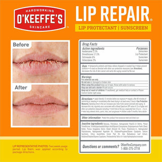 O'Keeffe's SPF 35 Lip Balm - Cream - 0.15 fl oz - For Dry Skin - SPF 35 - Applicable on Lip - Cracked/Scaly Skin, Sunburn - Moisturising, Water Resistant - 1 Each