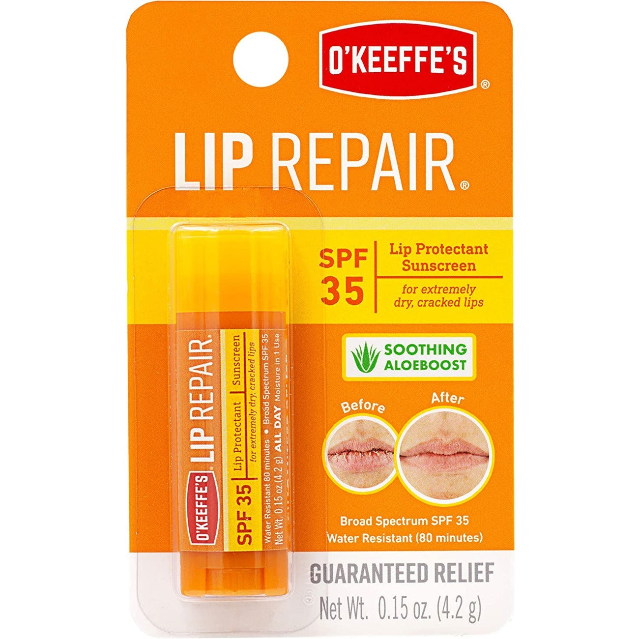 okeeffes-spf-35-lip-balm-cream-015-fl-oz-for-dry-skin-spf-35-applicable-on-lip-cracked-scaly-skin-sunburn-moisturising-water-resistant-1-each_gork0900002 - 1