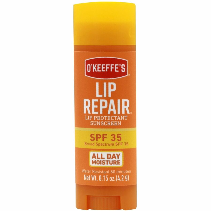 O'Keeffe's SPF 35 Lip Balm - Cream - 0.15 fl oz - For Dry Skin - SPF 35 - Applicable on Lip - Cracked/Scaly Skin, Sunburn - Moisturising, Water Resistant - 1 Each