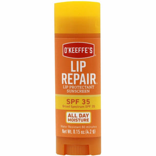 O'Keeffe's SPF 35 Lip Balm - Cream - 0.15 fl oz - For Dry Skin - SPF 35 - Applicable on Lip - Cracked/Scaly Skin, Sunburn - Moisturising, Water Resistant - 1 Each