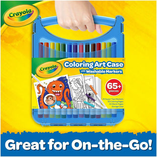 Crayola Super Tips Art Kit - Classroom, Home, Art - Recommended For 4 Year - 65 Piece(s) - 1.25"Height x 9.25"Width x 11.30"Length - 1 / Kit - Assorted
