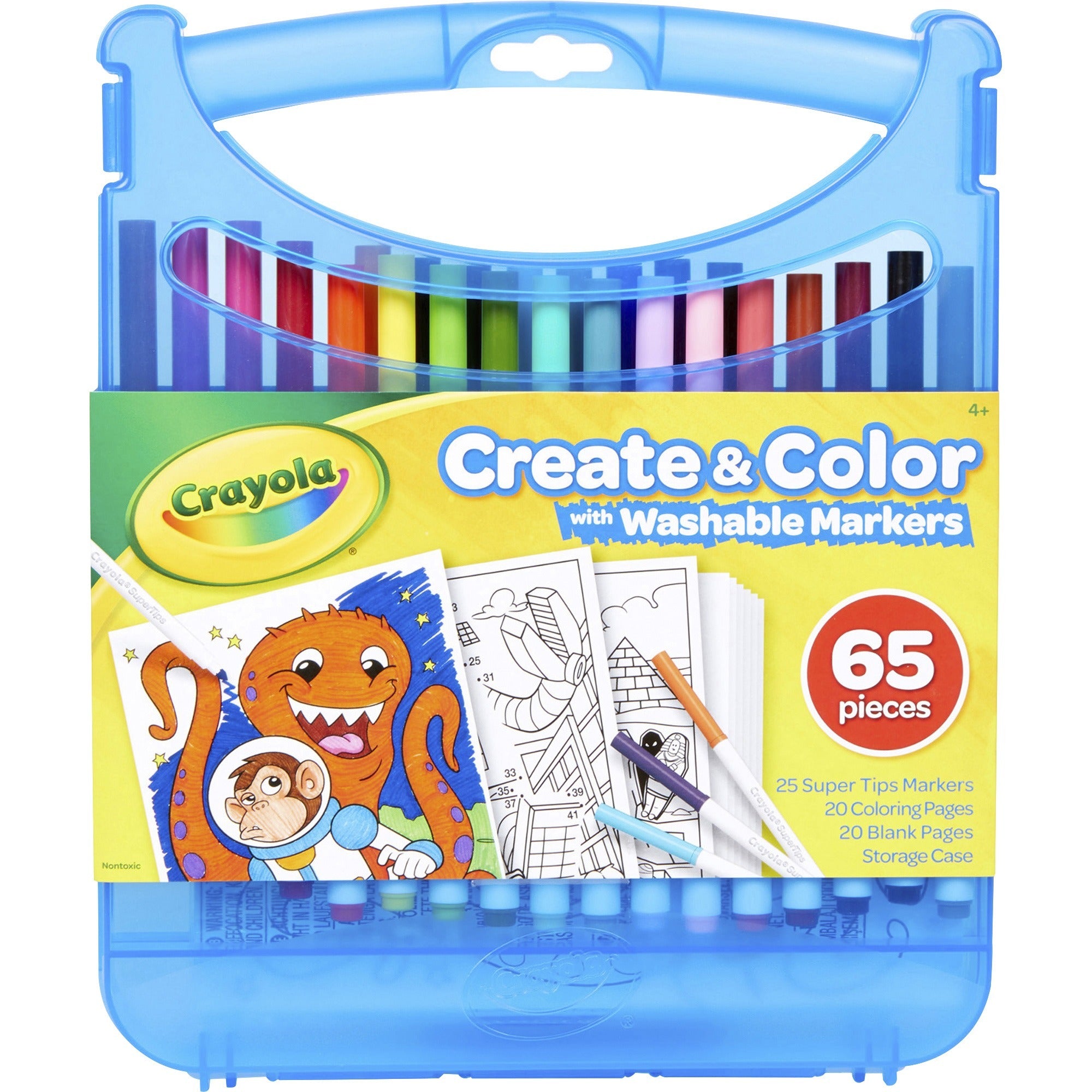 crayola-super-tips-art-kit-classroom-home-art-recommended-for-4-year-65-pieces-125height-x-925width-x-1130length-1-kit-assorted_cyo040377 - 2