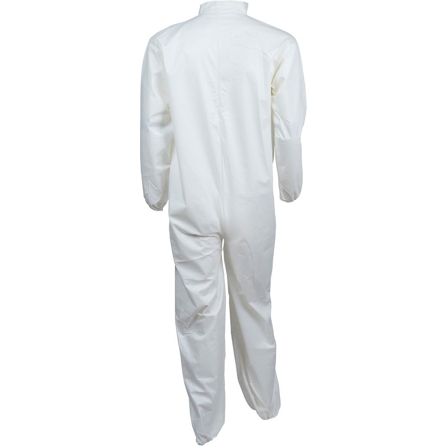 A40 Elastic-Cuff and Ankles Coveralls, 3X-Large, White, 25/Carton