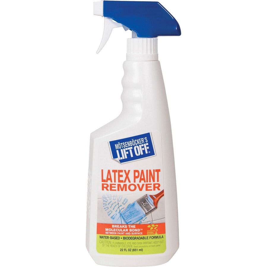 Mtsenbcker's Lift Off Latex Paint Remover - 22 fl oz (0.7 quart) - 6 / Carton - Water Based, Environmentally Friendly, Low VOC - White