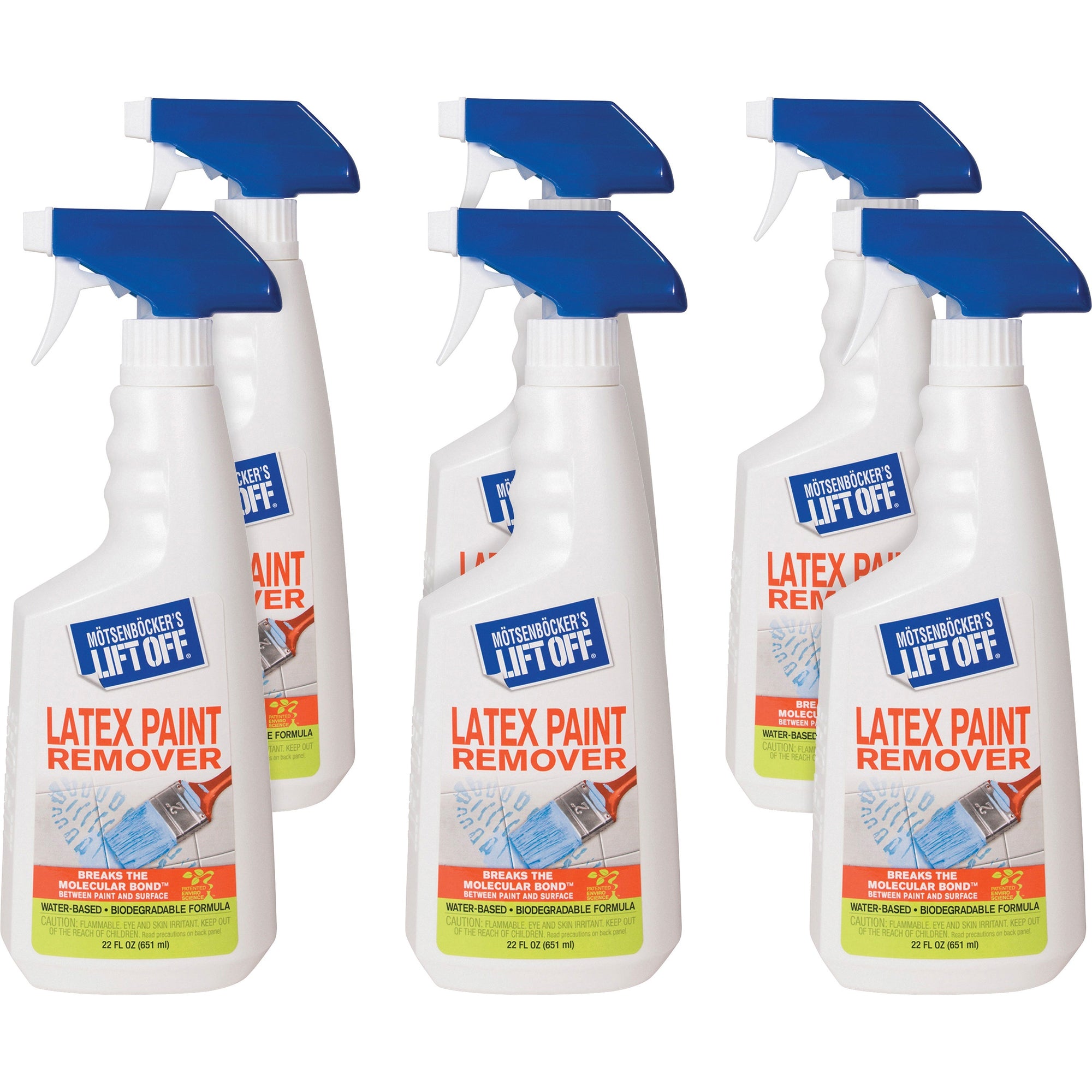 Mtsenbcker's Lift Off Latex Paint Remover - 22 fl oz (0.7 quart) - 6 / Carton - Water Based, Environmentally Friendly, Low VOC - White