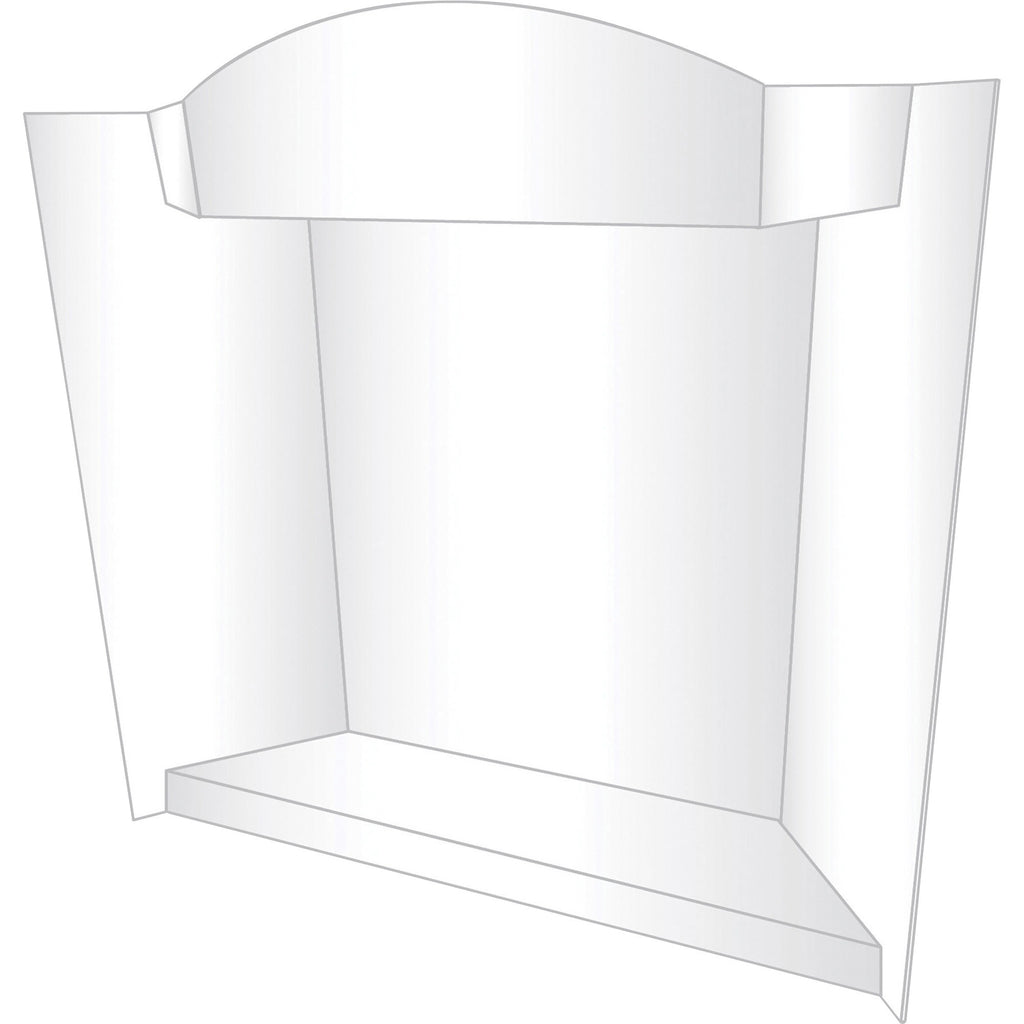 Geographics RoyalBrites 3-D Display Board - 39" Height x 48" Width x 0.40" Depth - Corrugated, Lightweight, Eco-friendly, Tri-fold, Shelf, Portable, Smooth, Durable - 12 / Carton
