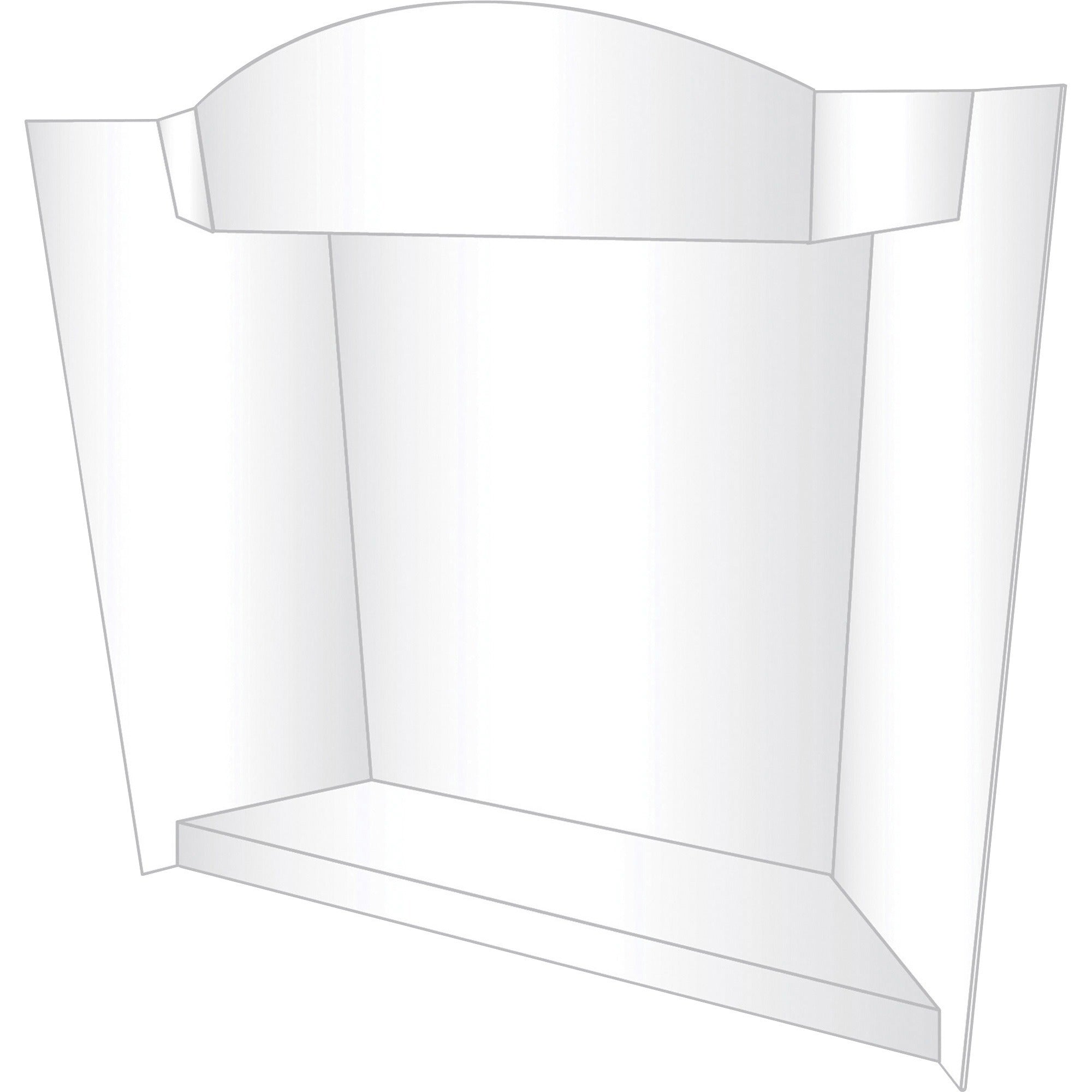 Geographics RoyalBrites 3-D Display Board - 39" Height x 48" Width x 0.40" Depth - Corrugated, Lightweight, Eco-friendly, Tri-fold, Shelf, Portable, Smooth, Durable - 12 / Carton