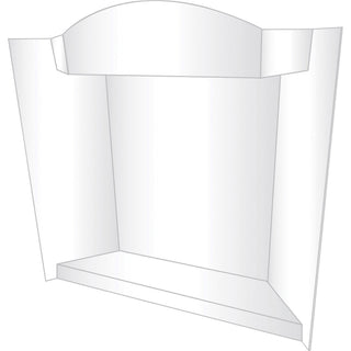 Geographics RoyalBrites 3-D Display Board - 39" Height x 48" Width x 0.40" Depth - Corrugated, Lightweight, Eco-friendly, Tri-fold, Shelf, Portable, Smooth, Durable - 12 / Carton