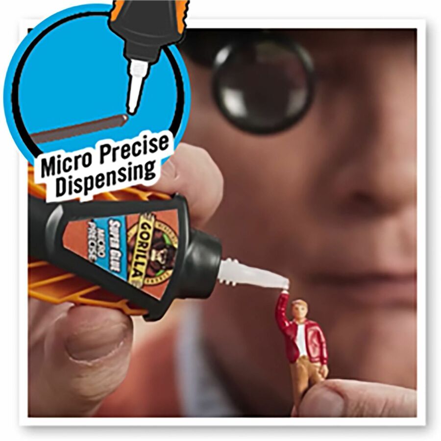 Gorilla Micro Precise Super Glue - 0.19 oz - 1 Each - Clear