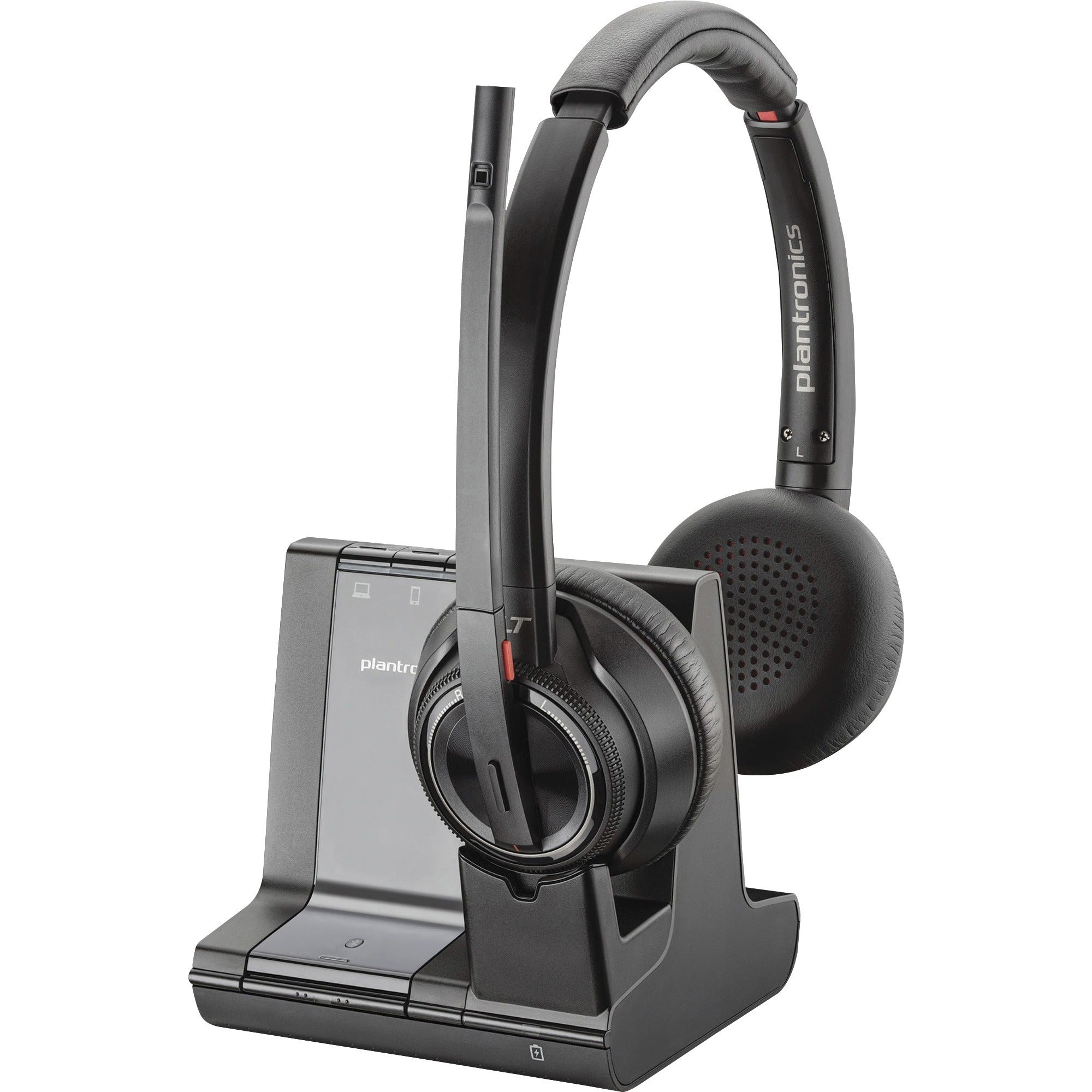 Savi W8220M Binaural Over The Head Headset, Black