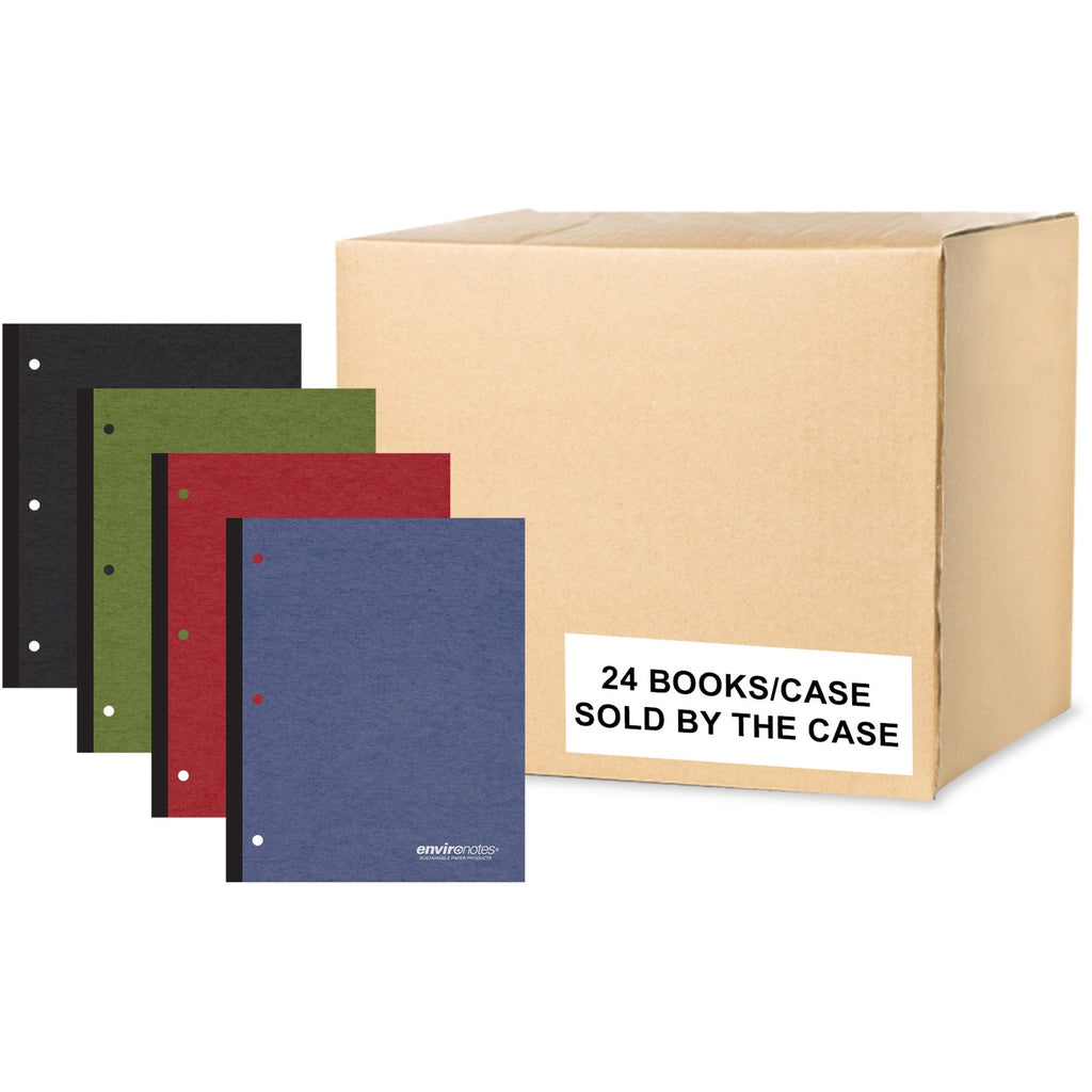 Earthtones Wireless 1 Subject Notebook, Med/College Rule, Random Asst Covers, (70) 11x8.5 Sheets, 24/CT,Ships in 4-6 Bus Days