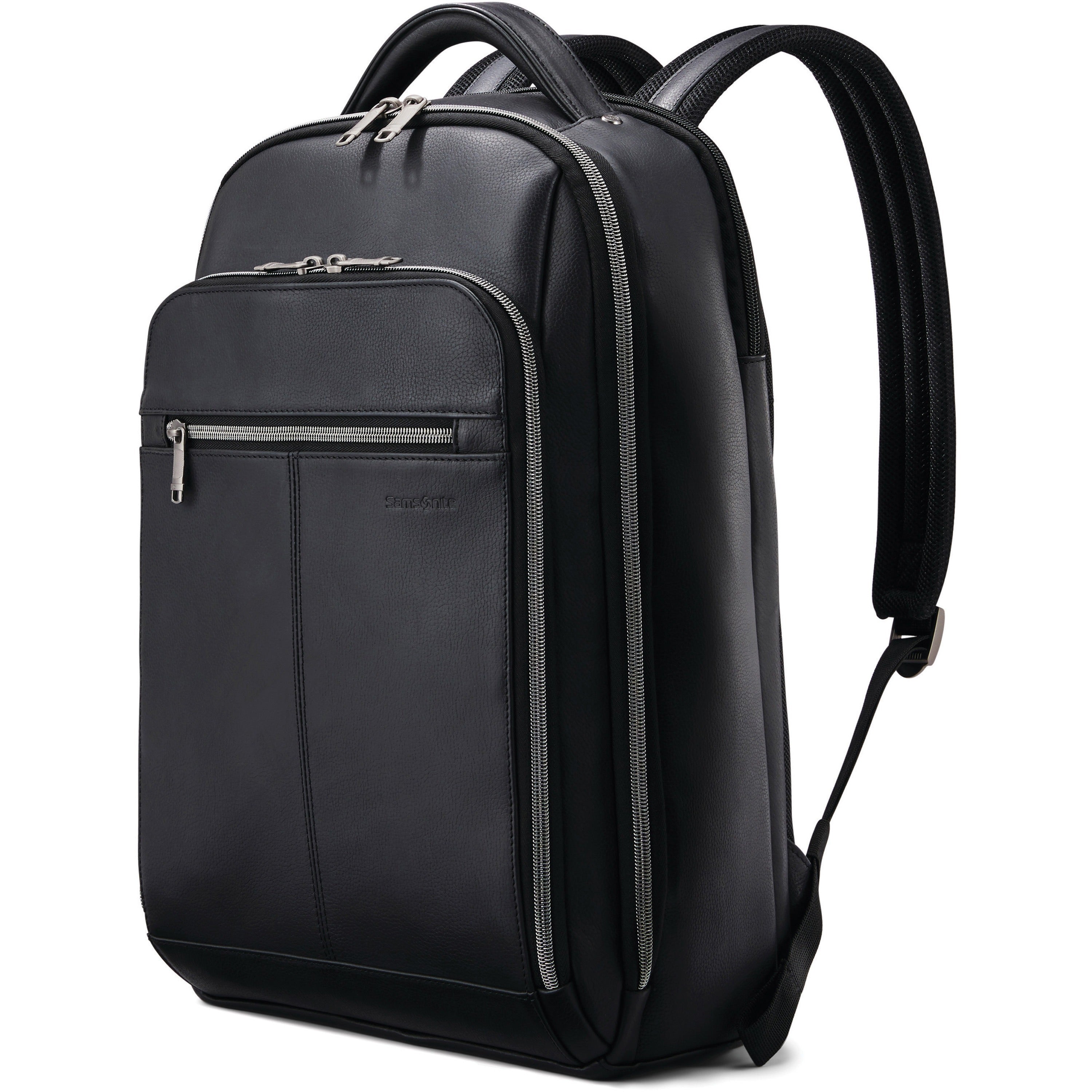 samsonite-carrying-case-backpack-for-156-notebook-black-damage-resistant-scuff-resistant-scratch-resistant-leather-body-shoulder-strap-18-height-x-55-width-1-each_sml1260371041 - 1
