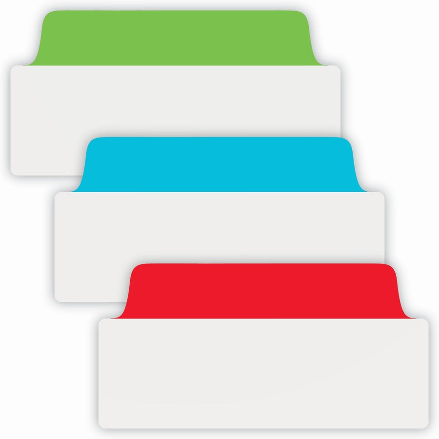 Ultra Tabs Repositionable Tabs, Wide and Slim: 3" x 1.5", 1/3-Cut, Assorted Colors, 24/Pack