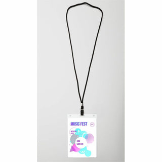 Lanyard-Style Badge Holder w/Laser/Inkjet Inserts, Top Load, 4.25 x 6, WE, 75/PK