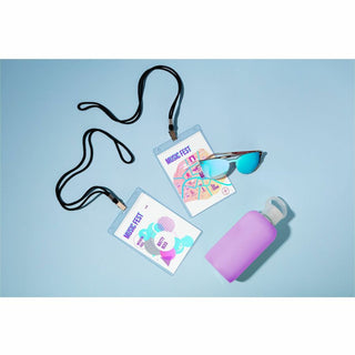Lanyard-Style Badge Holder w/Laser/Inkjet Inserts, Top Load, 4.25 x 6, WE, 75/PK