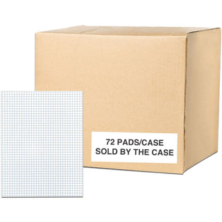 Gummed Pad, 4 sq/in Quadrille Rule, 50 White 8.5 x 11 Sheets, 72/Carton, Ships in 4-6 Business Days