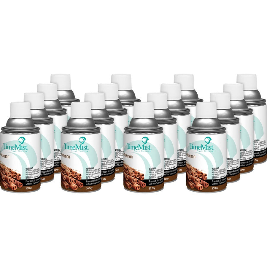 timemist-cinnamon-premium-air-freshener-spray-aerosol-53-fl-oz-02-quart-cinnamon-30-day-12-carton-long-lasting-odor-neutralizer_tms1042746ct - 2