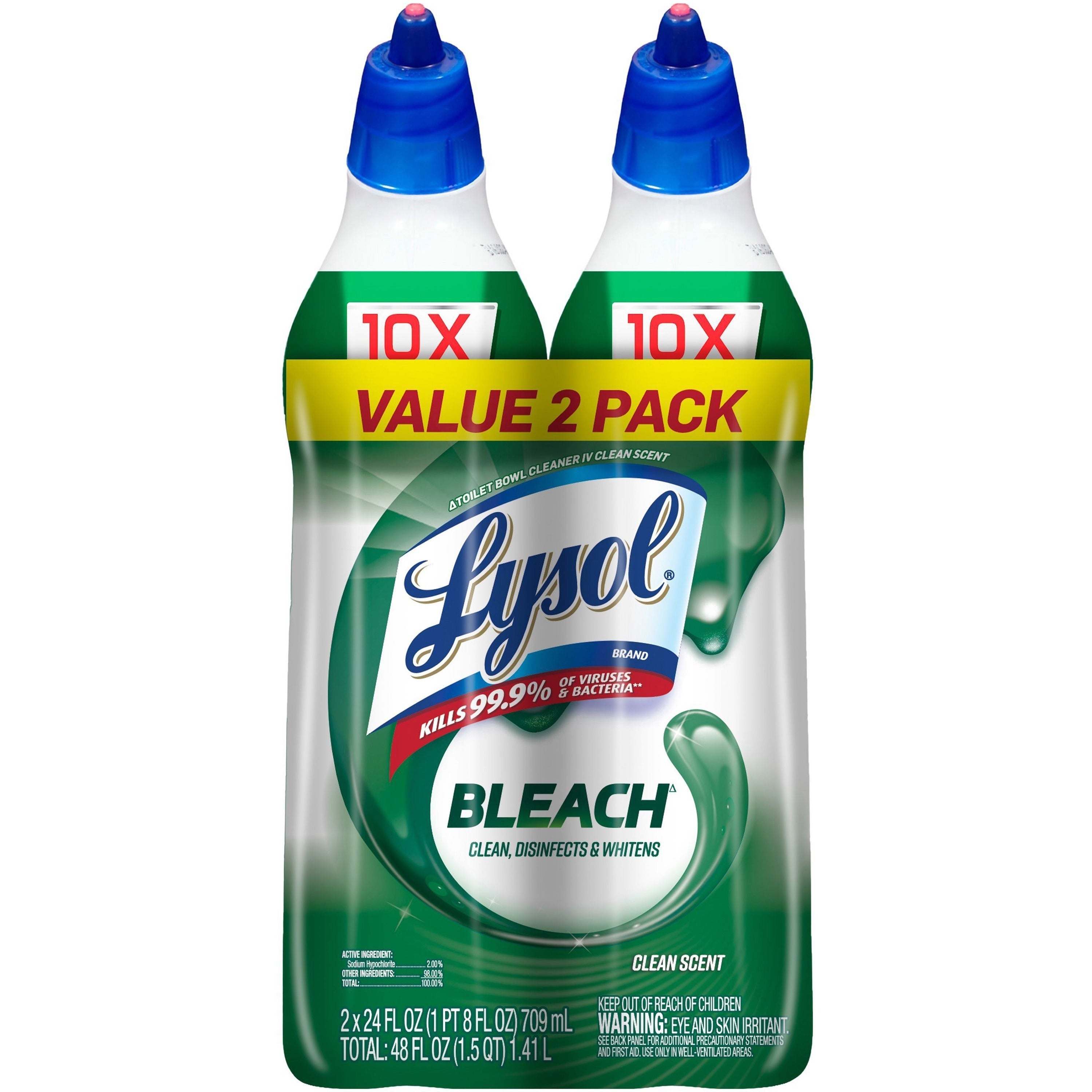 lysol-bleach-toilet-bowl-cleaner-24-fl-oz-08-quart-20-pack-4-carton-disinfectant-deodorize-blue_rac96085ct - 1