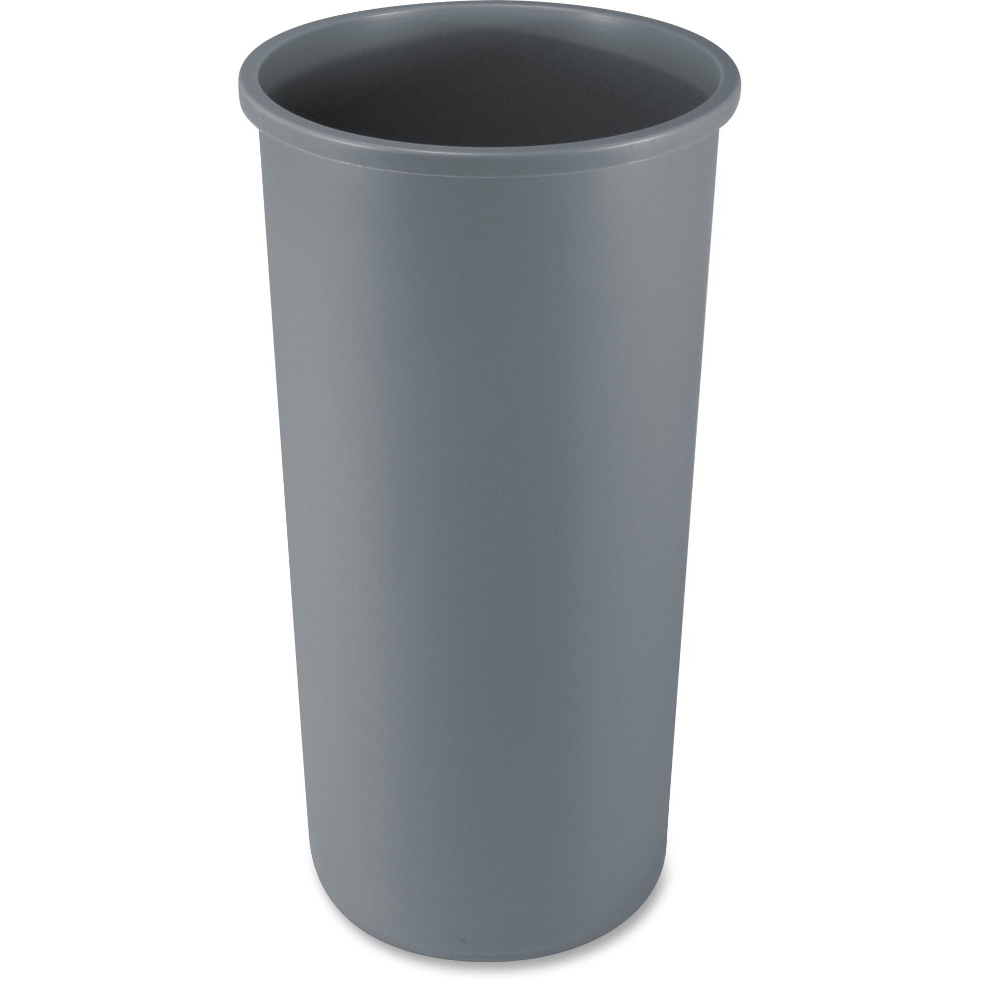 rubbermaid-commercial-untouchable-round-container-22-gal-capacity-round-crack-resistant-durable-301-height-x-158-diameter-linear-low-density-polyethylene-lldpe-gray-4-carton_rcp354600gyct - 1