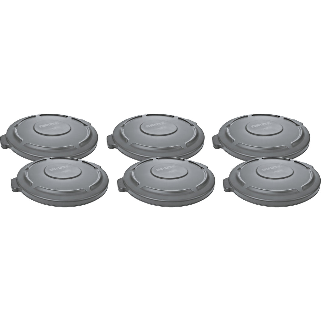 rubbermaid-commercial-brute-20-gallon-container-lid-round-plastic-6-carton-gray_rcp261960gyct - 1