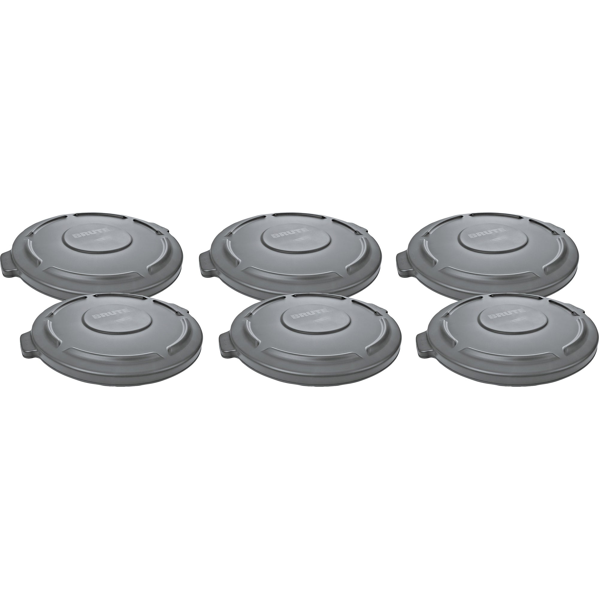 rubbermaid-commercial-brute-20-gallon-container-lid-round-plastic-6-carton-gray_rcp261960gyct - 1