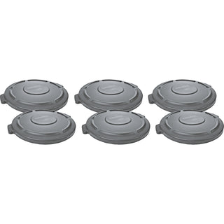 rubbermaid-commercial-brute-20-gallon-container-lid-round-plastic-6-carton-gray_rcp261960gyct - 1