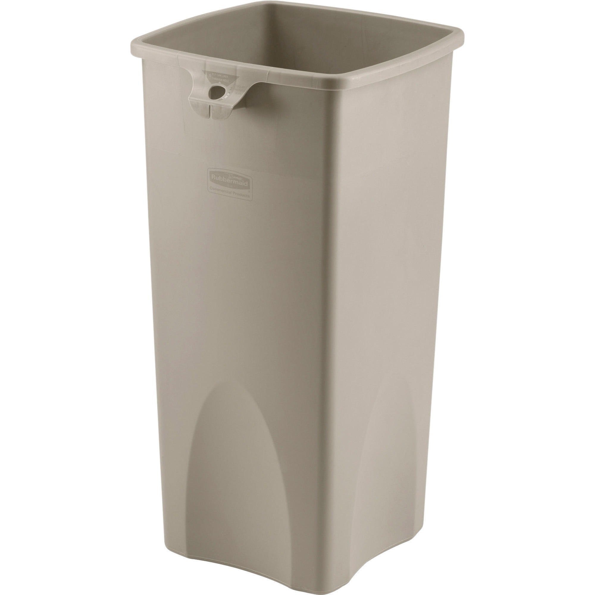 rubbermaid-commercial-untouchable-square-container-23-gal-capacity-square-durable-crack-resistant-329-height-x-165-width-x-155-depth-plastic-beige-3-carton_rcp356988bgct - 1