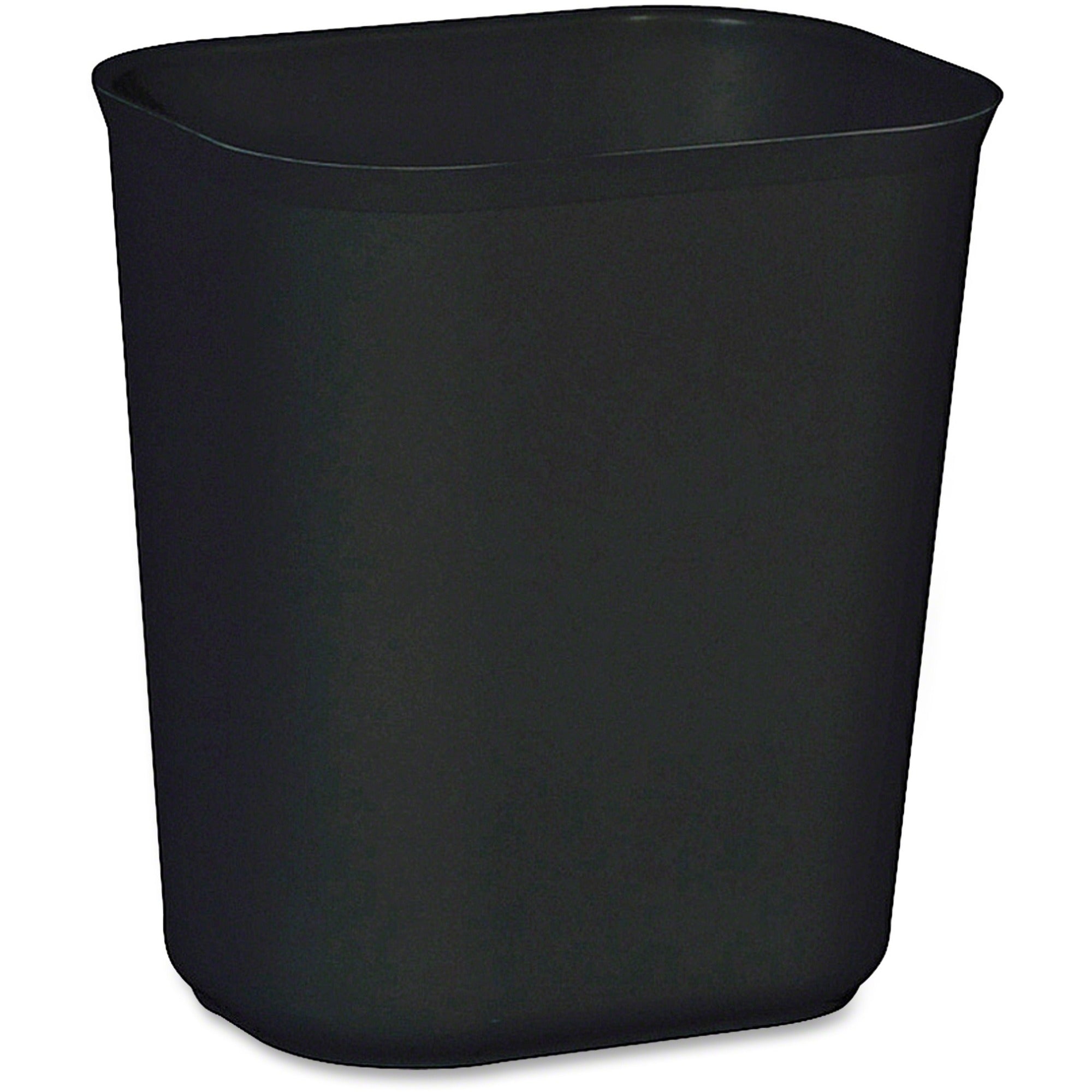 rubbermaid-commercial-14-qt-fire-resistant-wastebaskets-350-gal-capacity-rust-resistant-chip-resistant-long-lasting-dent-resistant-123-height-x-83-width-x-111-depth-fiberglass-black-6-carton_rcp254100bkct - 1