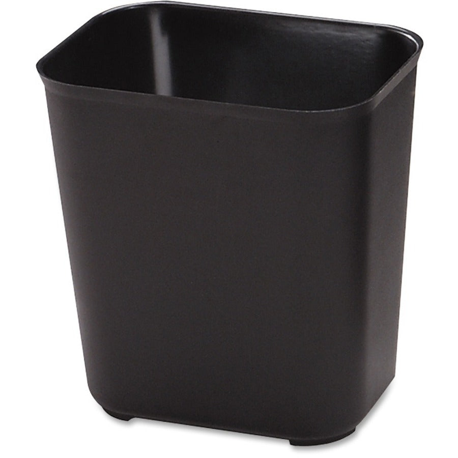 rubbermaid-commercial-28-quart-fire-resistant-wastebasket-7-gal-capacity-fire-resistant-heat-resistant-impact-resistant-rust-resistant-155-height-x-145-width-x-105-depth-thermoset-polyester-black-6-carton_rcp254300bkct - 1