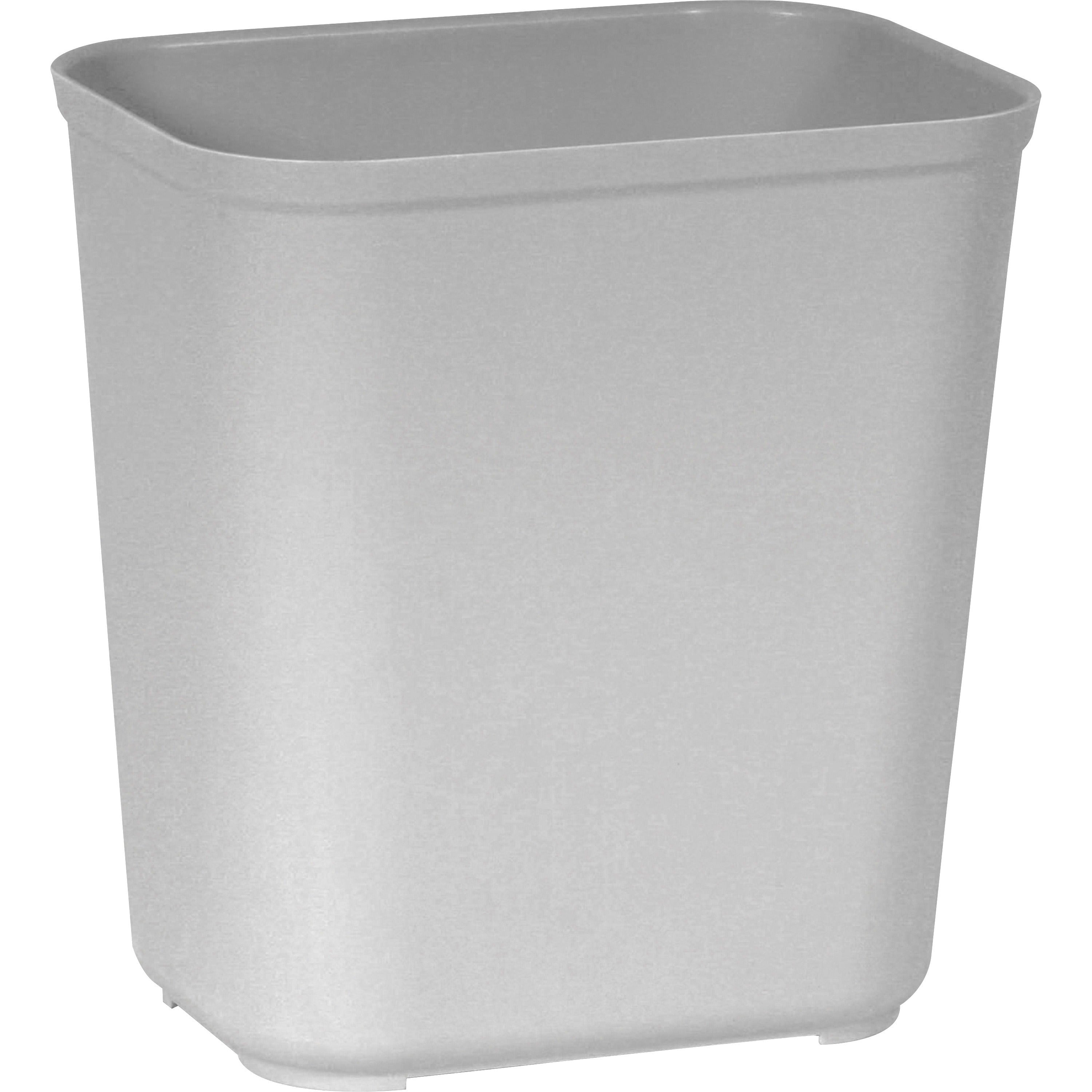 rubbermaid-commercial-28-quart-fire-resistant-wastebasket-7-gal-capacity-rectangular-fire-resistant-heat-resistant-impact-resistant-rust-resistant-155-height-x-145-width-x-105-depth-thermoset-polyester-gray-6-carton_rcp2543gract - 1