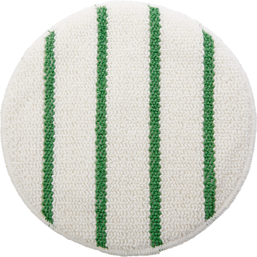 rubbermaid-commercial-green-stripe-carpet-bonnet-5-carton-175-rpm-to-300-rpm-speed-supported-scrub-strip-white-green_rcpp26900ct - 2