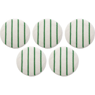 rubbermaid-commercial-green-stripe-carpet-bonnet-5-carton-175-rpm-to-300-rpm-speed-supported-scrub-strip-white-green_rcpp26900ct - 1